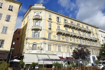 France, Corse-du-Sud (2A), Ajaccio, les anciens Grands Magasins Lanzi sur le boulevard du Roi Jerome crées sous Napoléon III sur le modèle des Grands Magasins du Printemps
