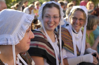 France, Var (83), la Provence Verte, Bras, the Bravade (bravado), procession of Saint Etienne in traditional dress of Provence