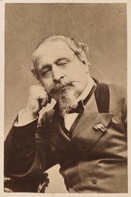 France, Corse-du-Sud (2A), Ajaccio, musée Fesch (musée des beaux-arts), portrait photographique de l'Empereur Napoléon III