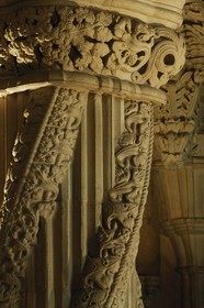 Royaume-Uni, Ecosse, Midlothian, Roslin, la Chapelle Rosslyn, la Colonne de l'Apprenti