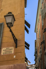France, Alpes-Maritimes, Nice, listed as World Heritage by UNESCO, rue Barillerie in the Old Nice