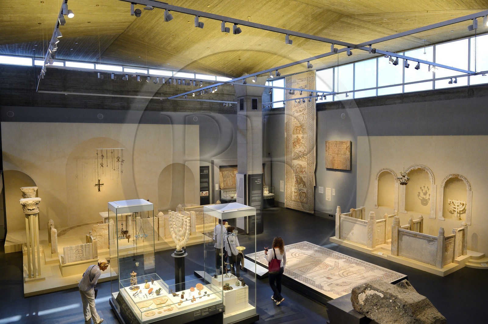 Israel, Jérusalem, quartier de Guivat Ram, musée d'Israel, departement d'archéologie, la salle 6 appelée La Terre Sainte