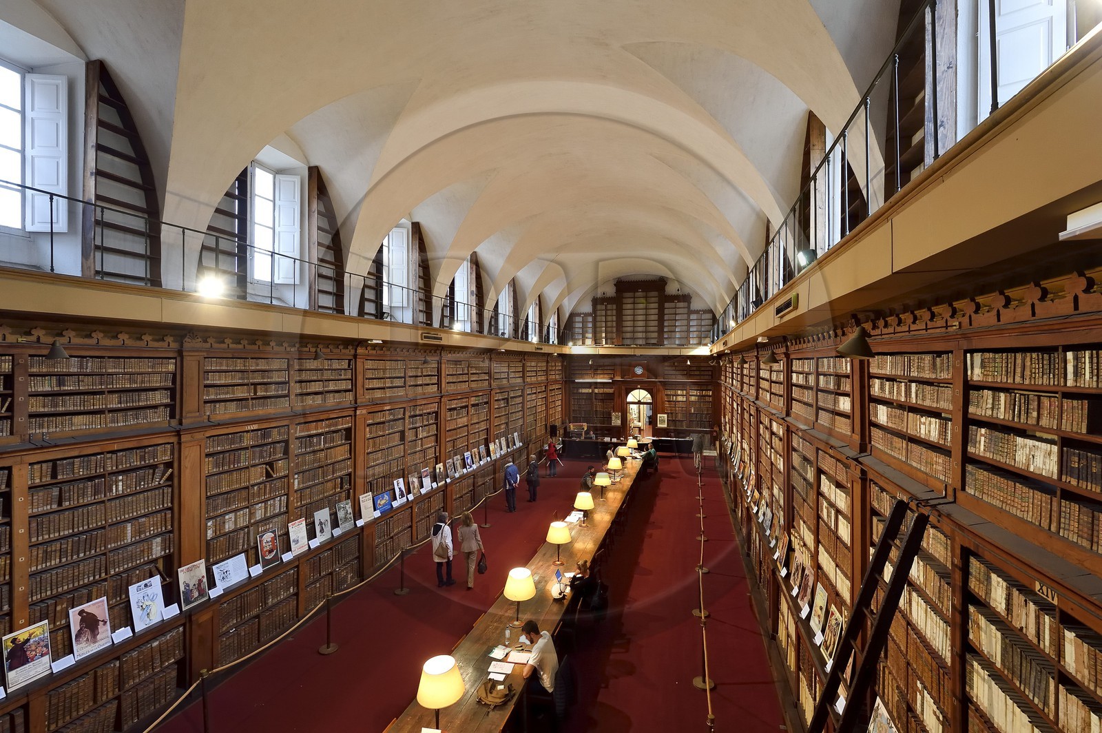France, Corse-du-Sud (2A), Ajaccio, la bibliothèque Fesch dans le palais Fesch