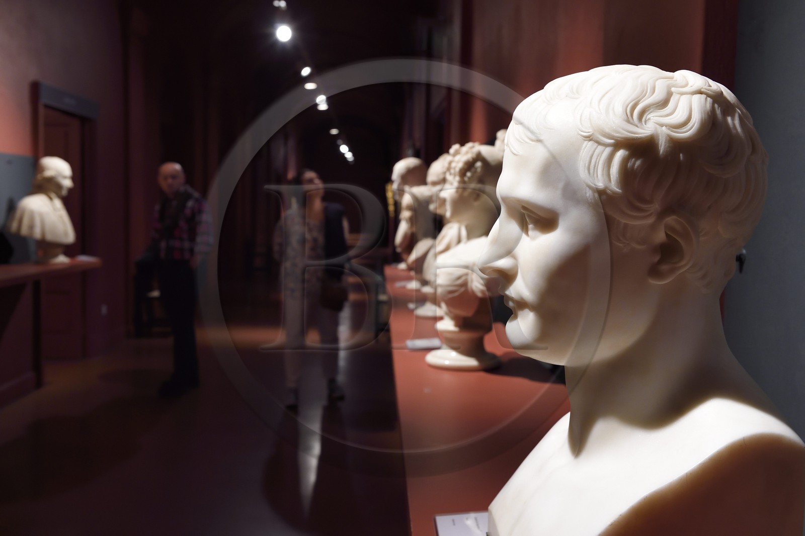 France, Corse du Sud, Ajaccio, Fesch museum (the Museum of Fine Arts), bust of Napoleon 1st by Antoine Denis Chaudet