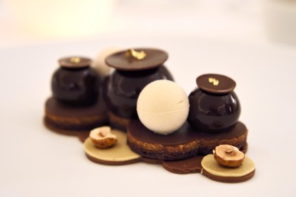 France, Alpes Maritimes, Saint Jean Cap Ferrat, Grand-Hotel du Cap Ferrat, a 5 star palace from Four Seasons Hotel, chocolate dessert