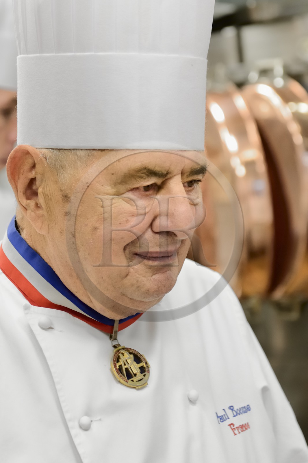 France, Rhone, Collonges au Mont d'Or, Paul Bocuse Restaurant L'Auberge du Pont de Collonges, three Michelin stars since 1965, famous French chef Paul Bocuse