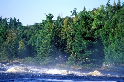 Canada, Quebec Province, La Verendrye Wildlife Reserve, the Ottawa River, the rapids