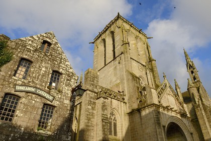 France, Finistere, Locronan, labelled Les plus Beaux Villages de France (The Most Beautiful Villages of France), Saint Ronan church