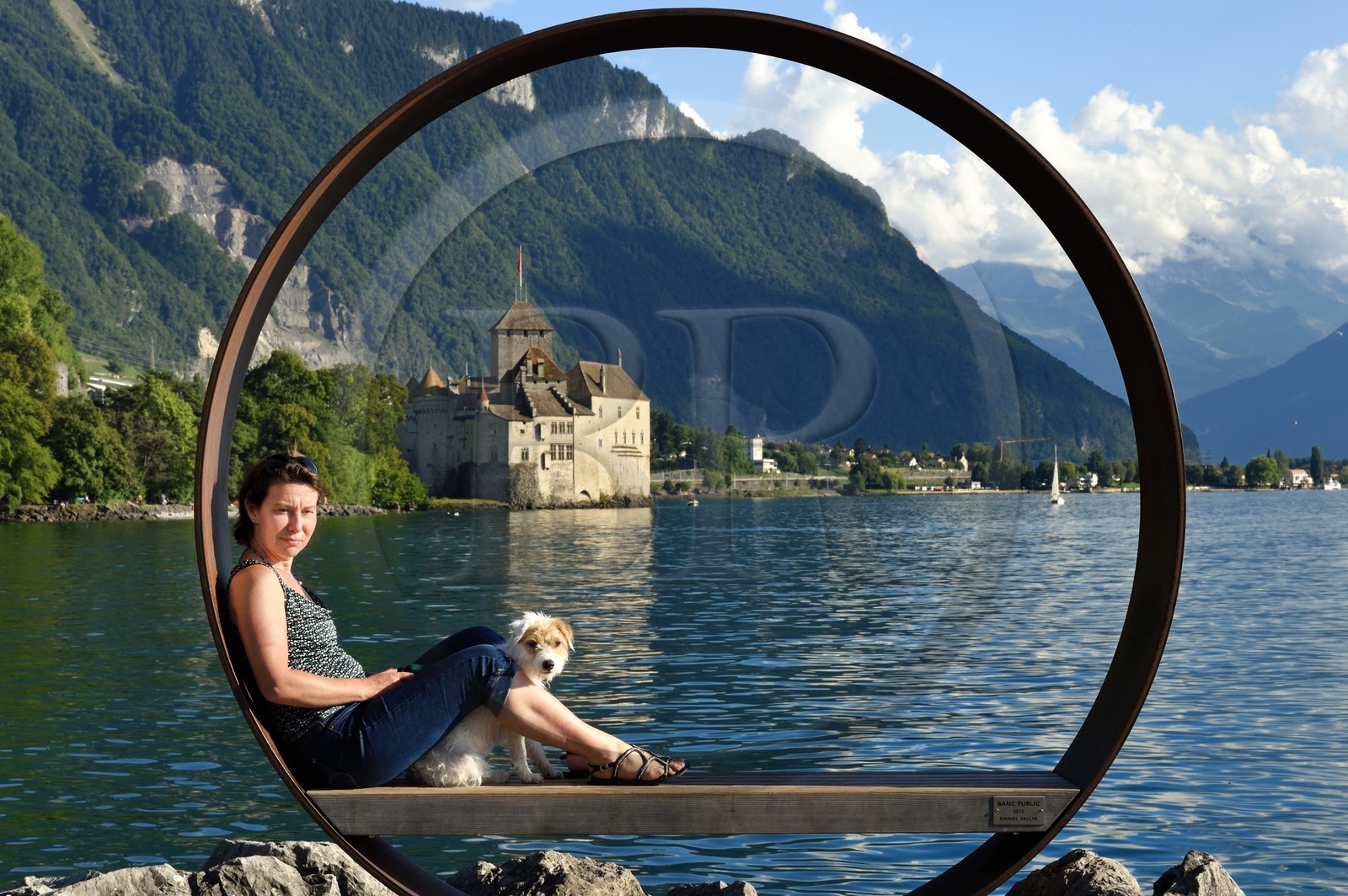 Suisse, Canton de Vaud, Veytaux, chateau Chillon sur les rives du lac Léman
