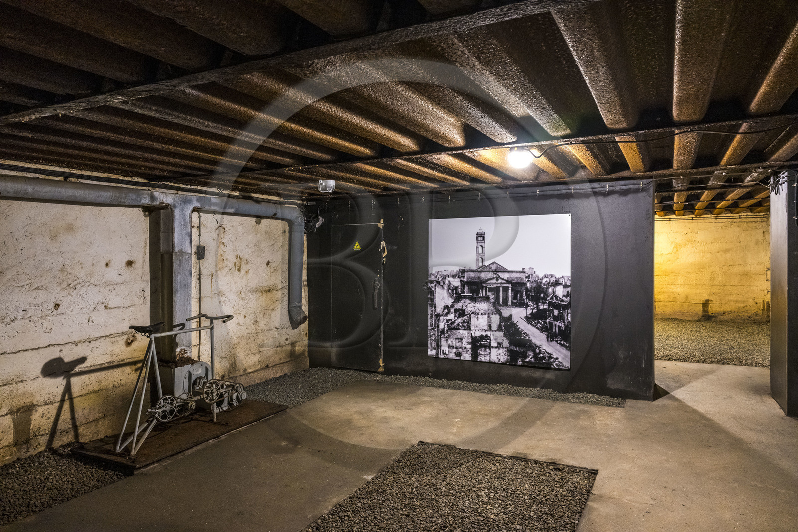 France, Morbihan, Lorient, the passive defense shelter located under Place Alsace-Lorraine created by the German occupiers in 1941