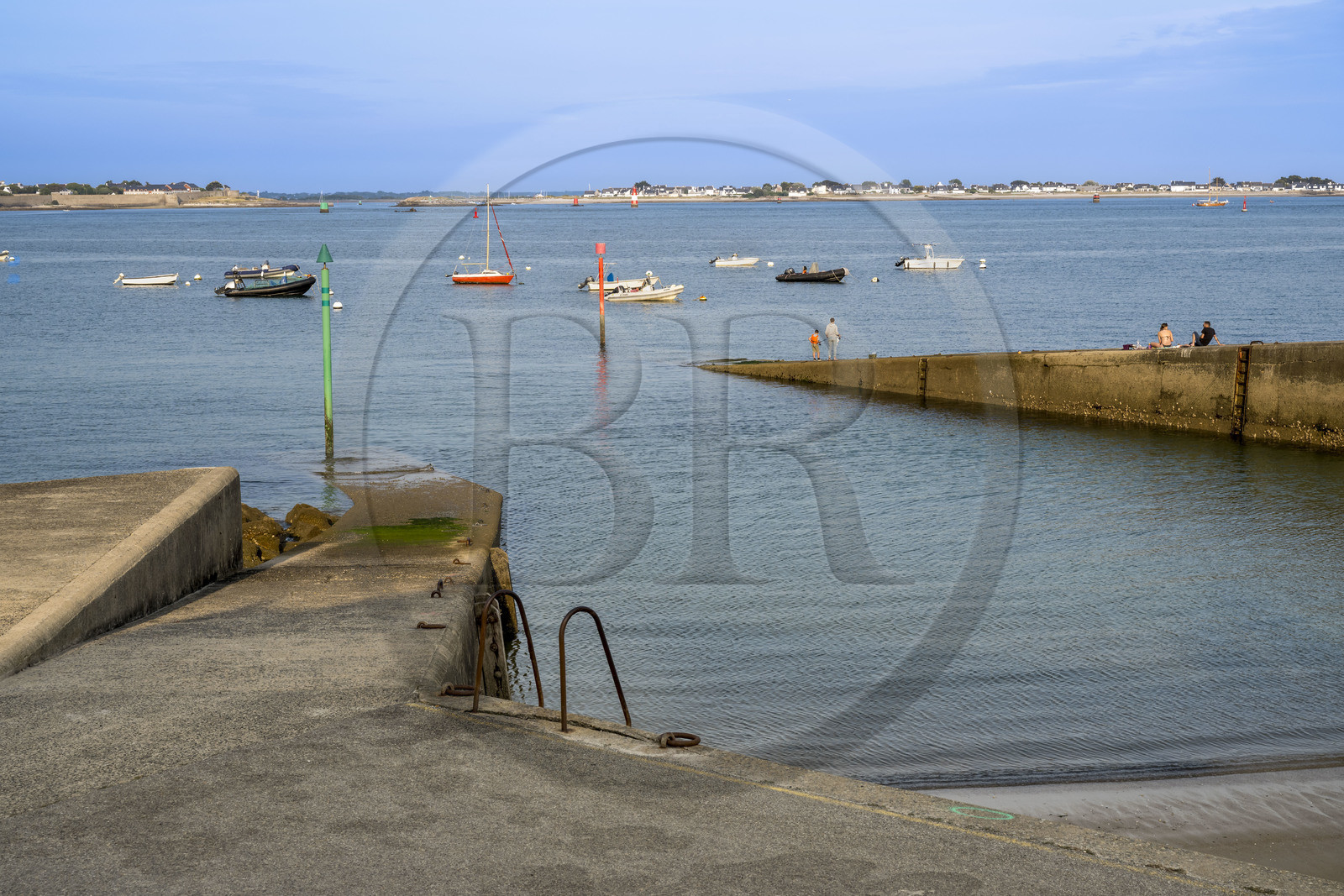 France, Morbihan (56), rade de Lorient, Larmor-Plage, Pointe des Blagueurs