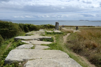 France, Morbihan (56), Golfe du Morbihan, Locmariaquer, Dolmen des Pierres Plates