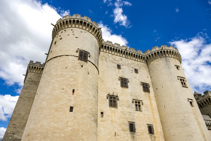 France, Bouches-du-Rhône (13), Tarascon, le chateau du roi René datant du XVe siècle