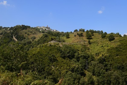 France, Haute Corse, Casinca region in Castagniccia, perched village of Loreto di Casinca
