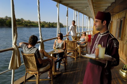 Egypte, Haute Egypte, croisière sur le Nil entre Louxor et Assouan, le Steam Ship Sudan