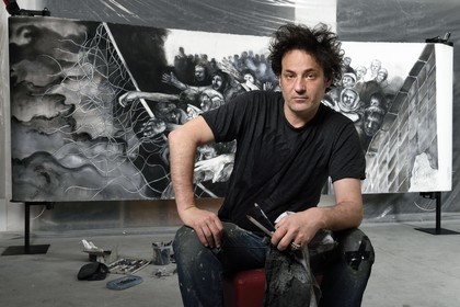 France, Val-de-Marne, Yvry-sur-Seine, Workshop of Fred Kleinberg, work for the exhibition Odyssée (Odyssey)
