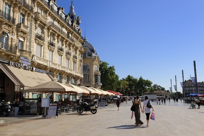 France, Hérault (34), Montpellier, centre historique, l'Ecusson, place de la Comédie