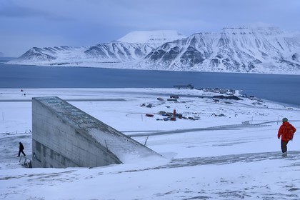 Norway, Svalbard, Spitzbergen, Longyearbyen, Svalbard Global Seed Vault (Seed Bank) provides a safety back-up for existing genebank collections