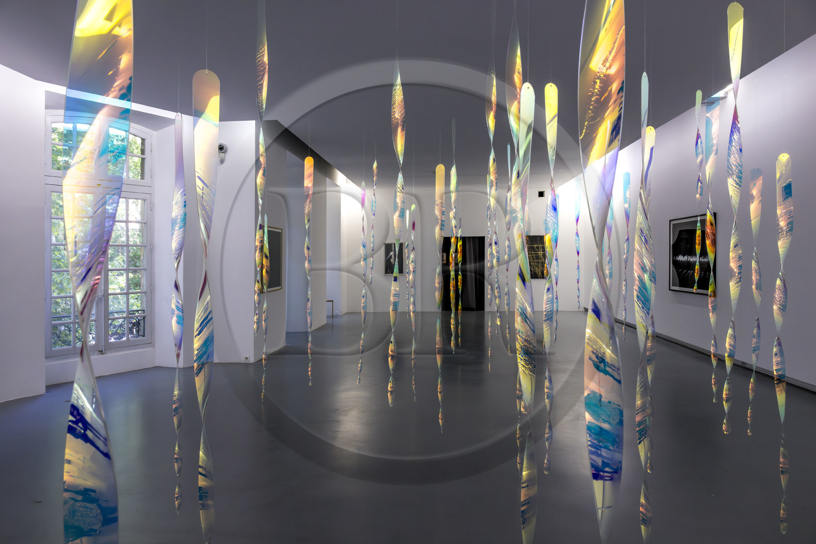 France, Vaucluse (84), Avignon, Collection Lambert, Musée d'Art Contemporain, Heaven (2010) oeuvre filet et plexiglas de l'artiste Miroslaw Balka