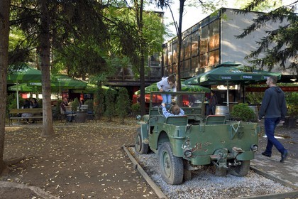 Bosnia and Herzegovina, Sarajevo, the Cafe Tito in the back of the Historical Museum
