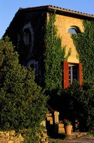 France, Var (83), Provence Verte, village de Bras vers Saint-Maximin-la-Sainte-Baume, la maison d'hôtes Le Peyrourier, une campagne en Provence