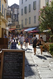 France, Haute Corse, Calvi, the rue Georges Clemenceau