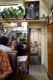 France, Rhone, Lyon, historical site listed as World Heritage by UNESCO, Bouchon Lyonnais (typical and traditional restaurant of Lyon) the Cafe des Federations in Rue Major Martin