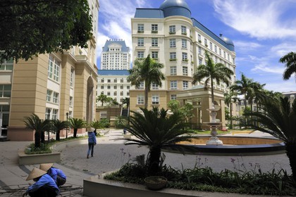 Vietnam, Hanoï, quartier de Cau Giay, nouveaux immeubles de luxe The Manor