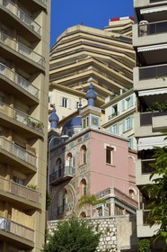 Principauté de Monaco, Monaco, quartier Moneghetti, Villa Danichgah de style persan sur le boulevard du Jardin Exotique