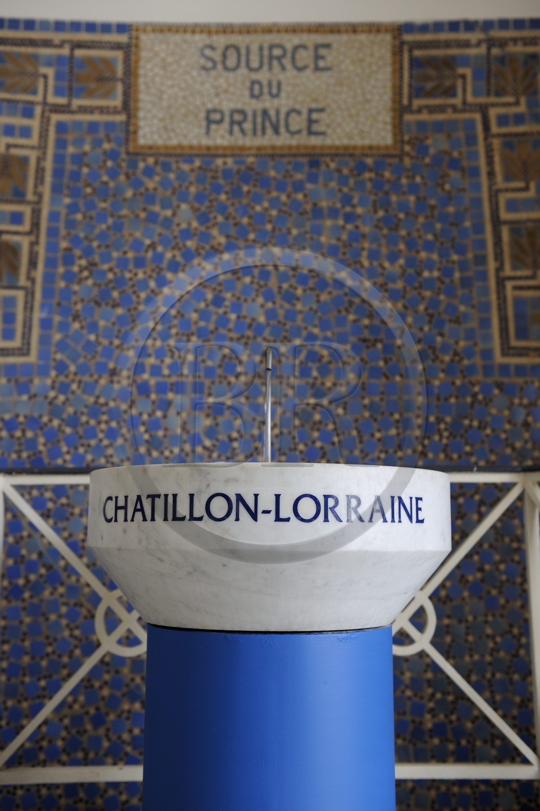 France, Vosges (88), Contrexéville, thermes de Contrexéville (Groupe Eurospa), la source Chatillon-Lorraine