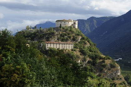 Italy, Verona province, Rivoli Veronese, the austrian fort (1850) built on the site of the Napoleonic battle of Rivoli