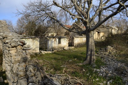 Croatie, Dalmatie, village de Gorace victime de la guerre