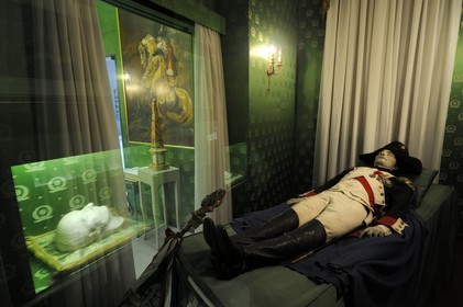 Italy, Verona province, Arcole, the Napoleonic Museum houses the collections of the Napoleonic enthusiast Gustavo Alberto Antonelli, reconstruction of the burial chamber of the Emperor
