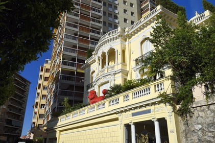 Principauté de Monaco, Monaco, quartier Moneghetti, Villa Bon Accord de style Belle Epoque au 26 boulevard de la Belgique