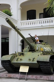 Vietnam, Hanoi, the army museum, russian tank from the Saigon battle