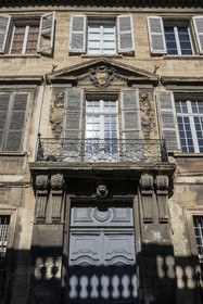 France, Vaucluse (84), Avignon, Hotel particulier des Taillades rue Joseph Vernet du début XVIIIe siècle