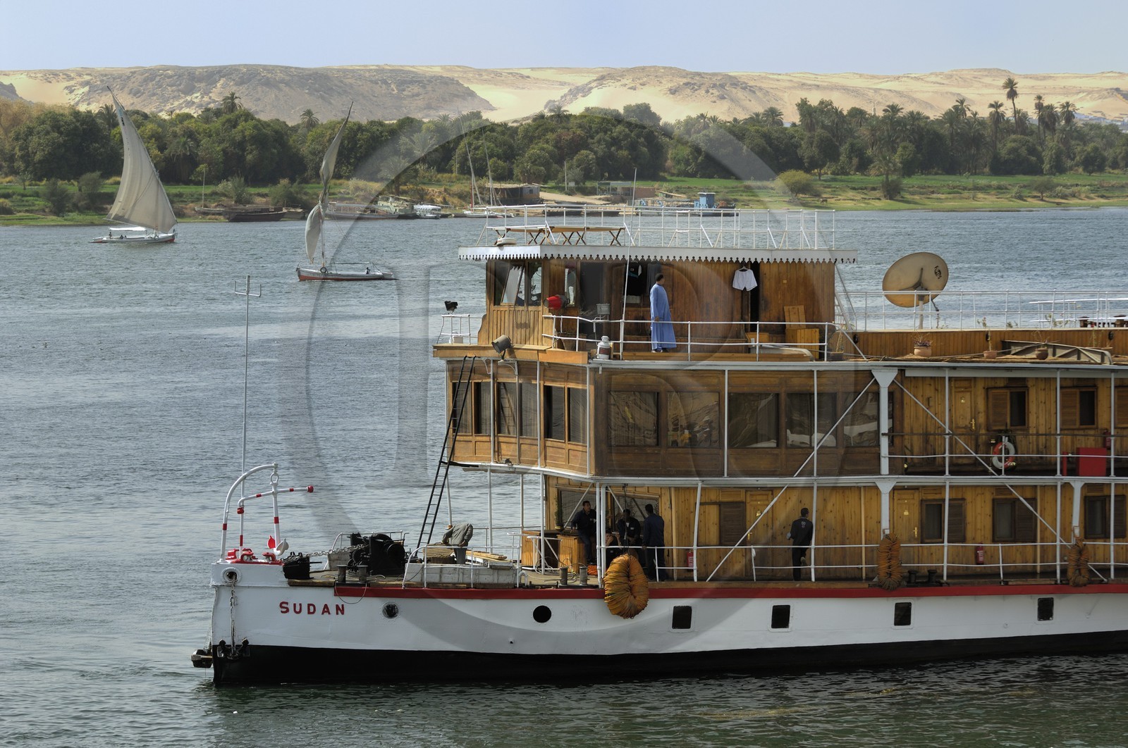 Egypte, Haute Egypte, croisière sur le Nil, Assouan, le Steam Ship Sudan