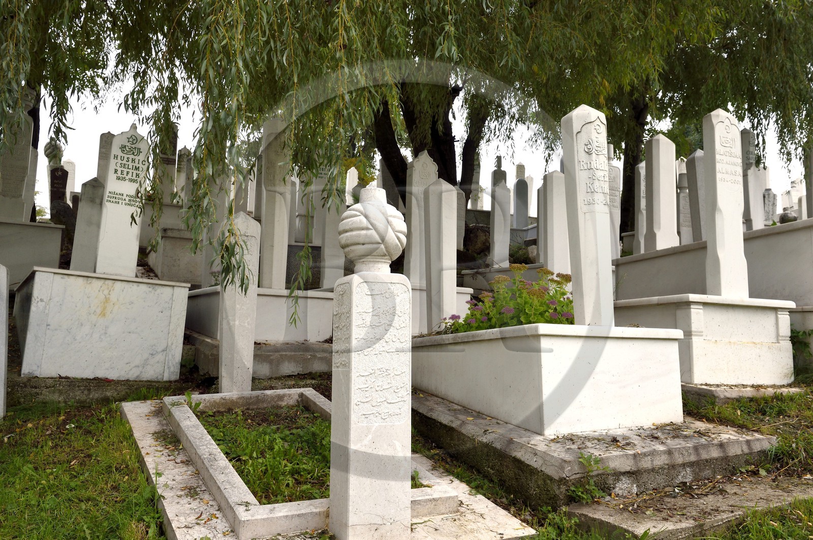 Bosnie-Herzégovine, Sarajevo, cimetière musulman de Alifakovac
