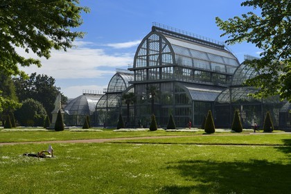 France, Rhône (69), Lyon,  le parc de la Tête d' Or, la grande Serre