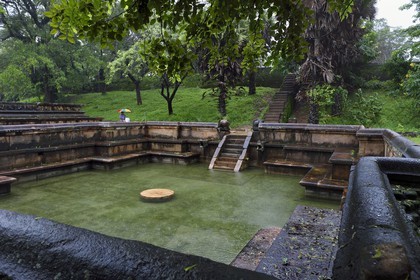 Sri Lanka,  North Central province, Polonnaruwa, the former capital of the country (11th to 13th century) listed as World Heritage by UNESCO, Palais Royal, the Prince bath (Kumara Pokuna)