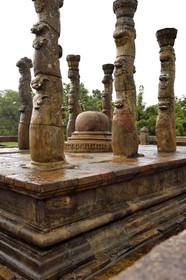 Sri Lanka,  North Central province, Polonnaruwa, the former capital of the country (11th to 13th century) listed as World Heritage by UNESCO, Nissanka Latha Mandapaya