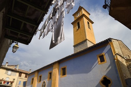 France, Alpes-Maritimes (06), vallée de la Bévéra, Sospel, chapelle Sainte-Croix des Pénitents blancs du XVIème siècle