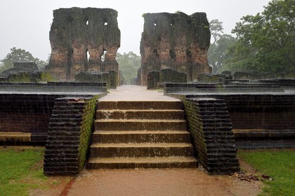 Sri Lanka,  North Central province, Polonnaruwa, the former capital of the country (11th to 13th century) listed as World Heritage by UNESCO, Royal Palace ruins