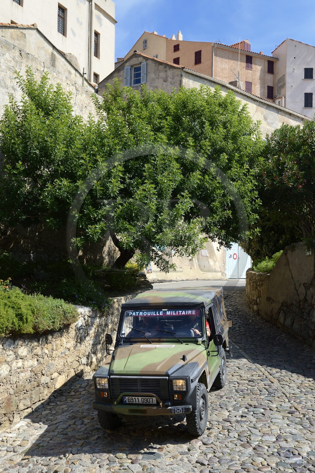 France, Haute Corse, Calvi, the citadel, the French Foreign Legion is still present in the old palace of the Genoese governors