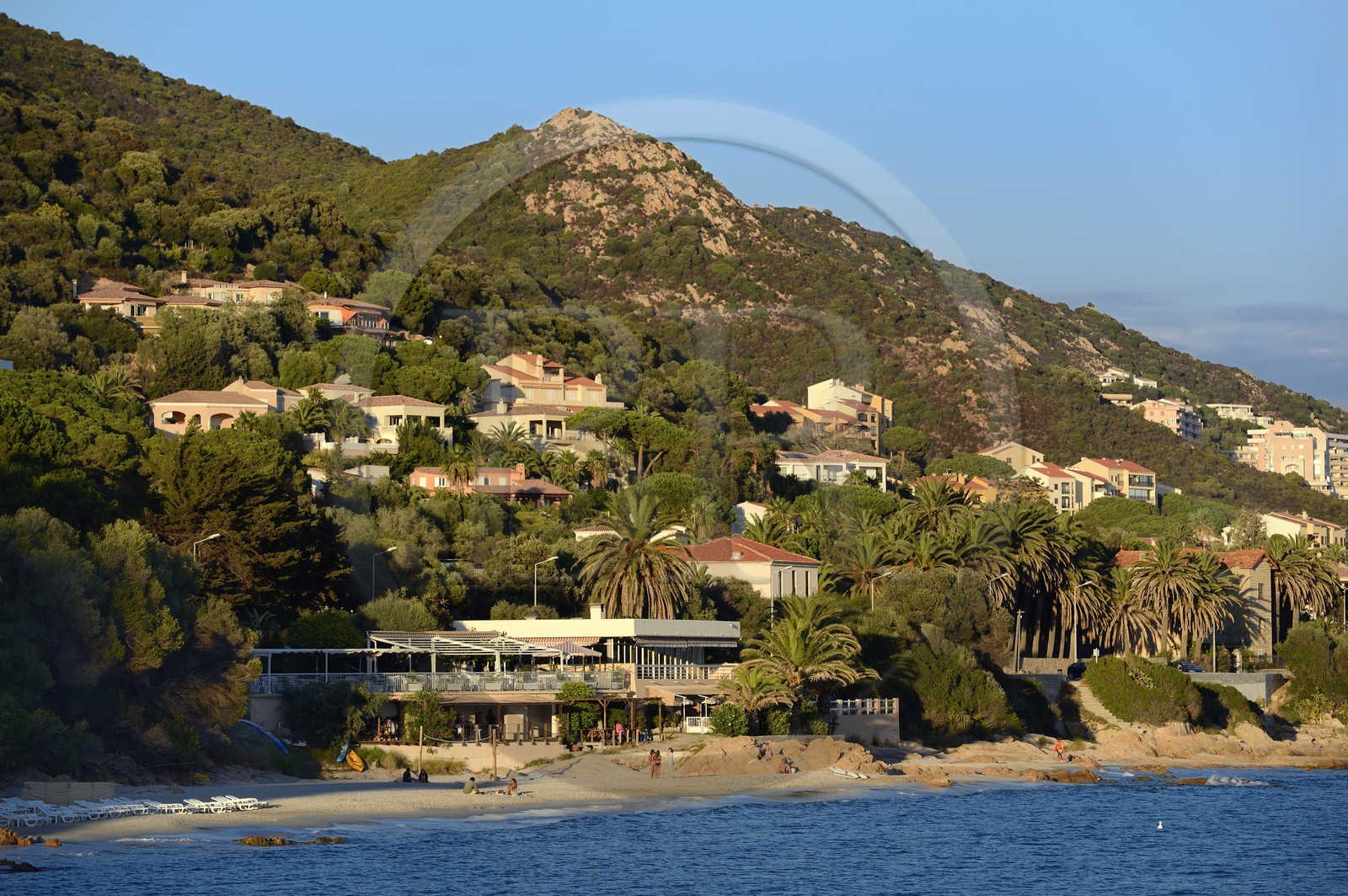 France, Corse du Sud, Ajaccio, Barbicaja beach on the Route des Sanguinaires
