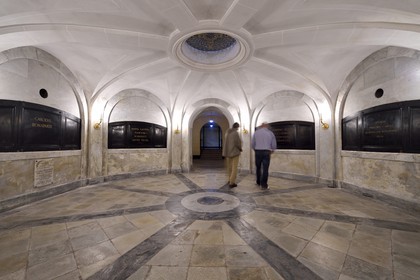 France, Corse-du-Sud (2A), Ajaccio, Palais Fesch, crypte de la chapelle impériale construite sous Napoléon III