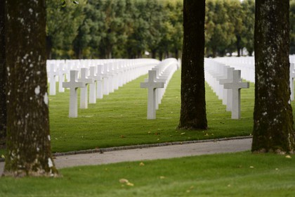 France, Meuse, Romagne-sous-Montfaucon, the World War I Meuse-Argonne American Cemetery and Memorial, the cemetery contains the largest number of American military dead in Europe (14246)