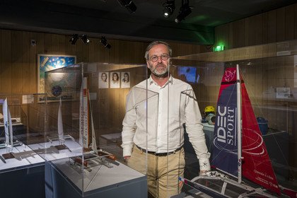 France, Finistère (29), Brest, le musée national de la Marine dans le château, le conservateur Jean-Yves Besselièvre