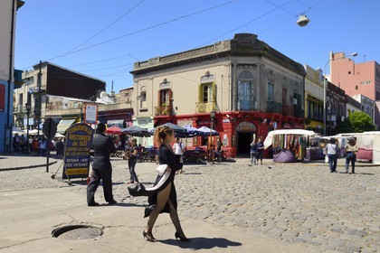 Argentina, Buenos Aires, La Boca district, the Caminito street