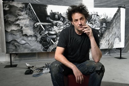France, Val-de-Marne, Yvry-sur-Seine, Workshop of Fred Kleinberg, work for the exhibition Odyssée (Odyssey)